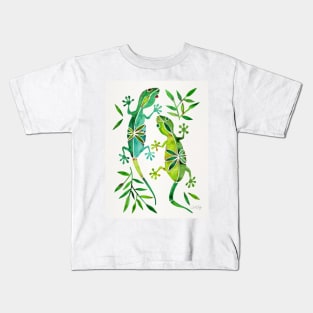 gecko green Kids T-Shirt